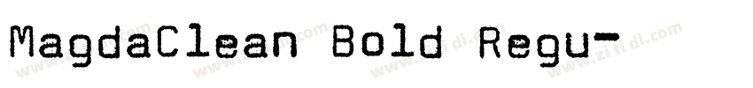 MagdaClean Bold Regu字体转换